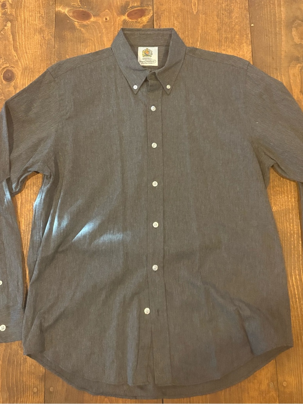 Bernard Weatherill Savile Row London Shirt Size L Gray